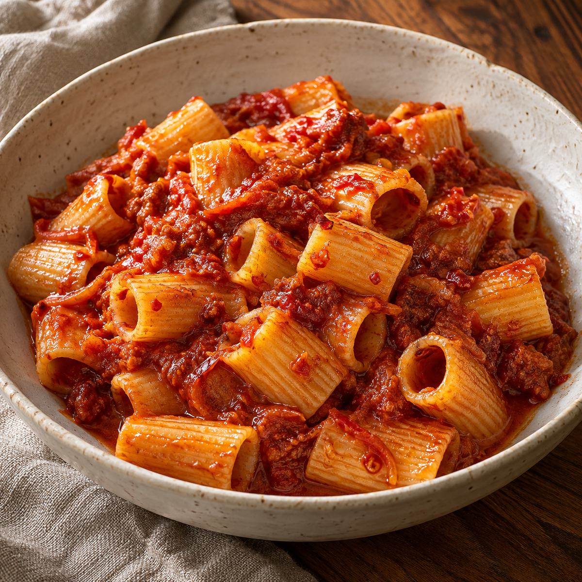 Illustrative finished dish for The Calabrian Table — generated image